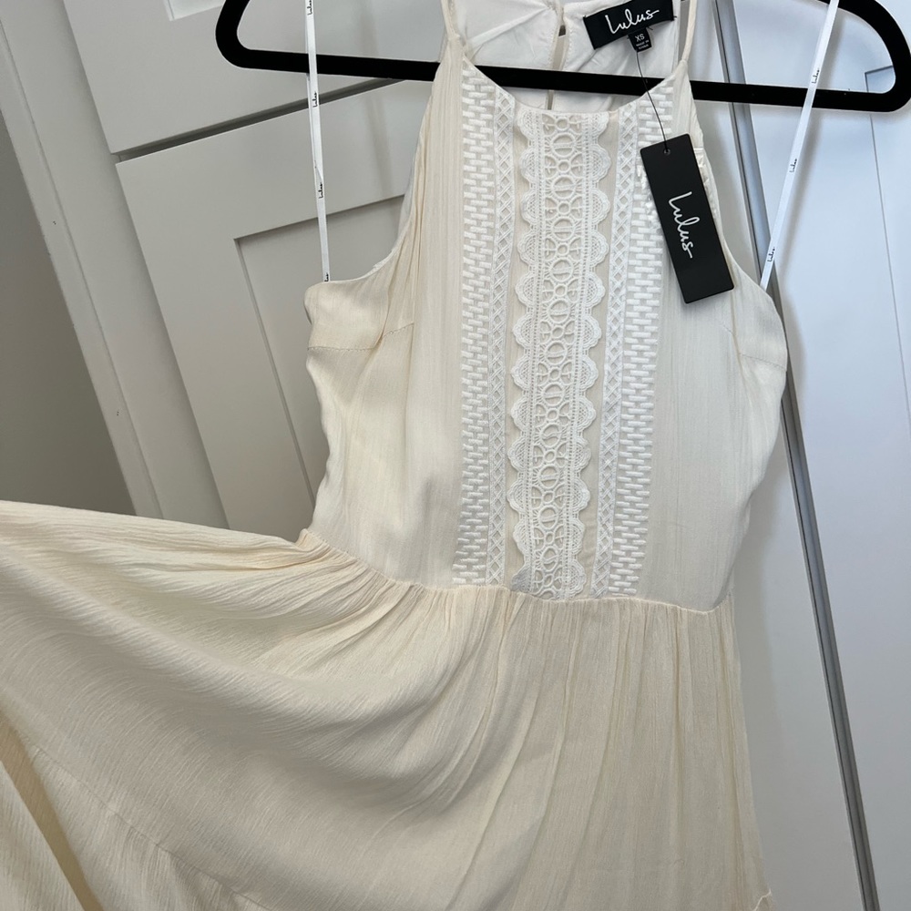 Cream maxi dress
